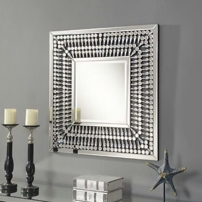 Crawford Square Crystal Mirror