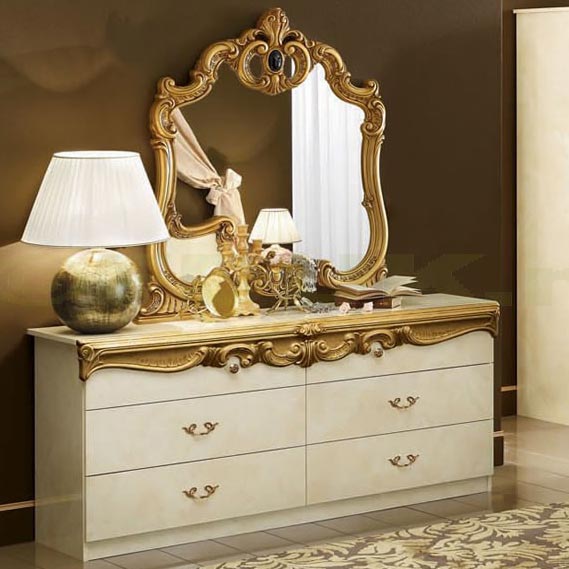 Bellissima Ivory & Gold Chest of Drawers