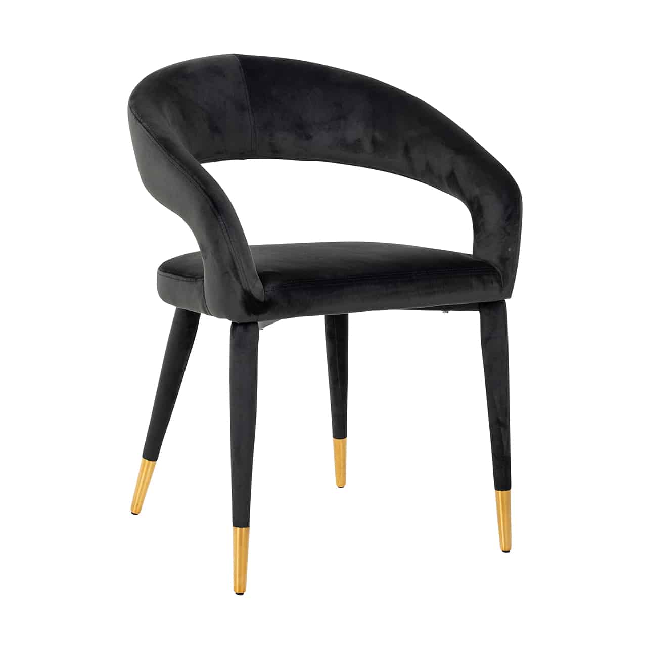 Galia Anthracite Velvet Dining Chair