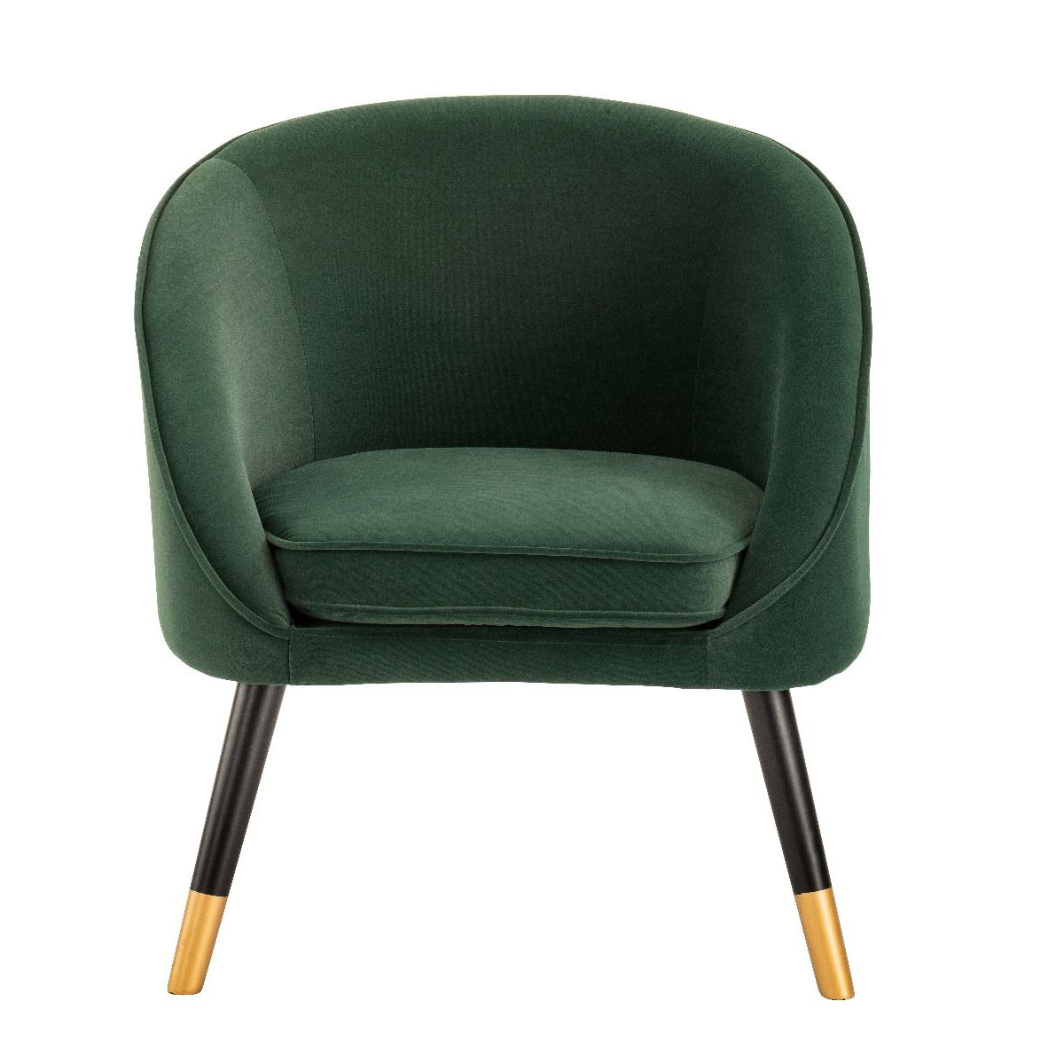 Oakman Green Velvet Tub Chair
