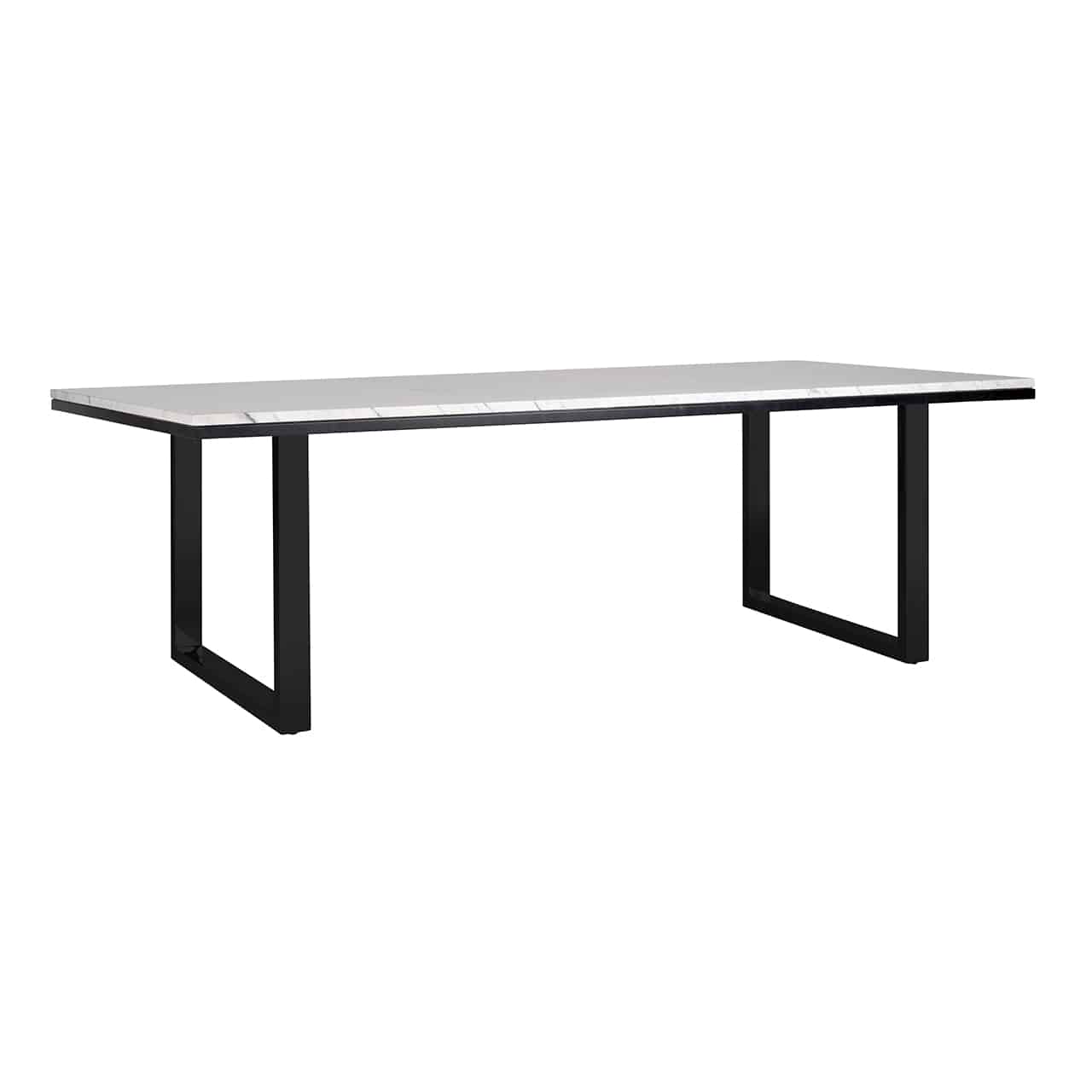 Lexi 2.3m White Marble Dining Table