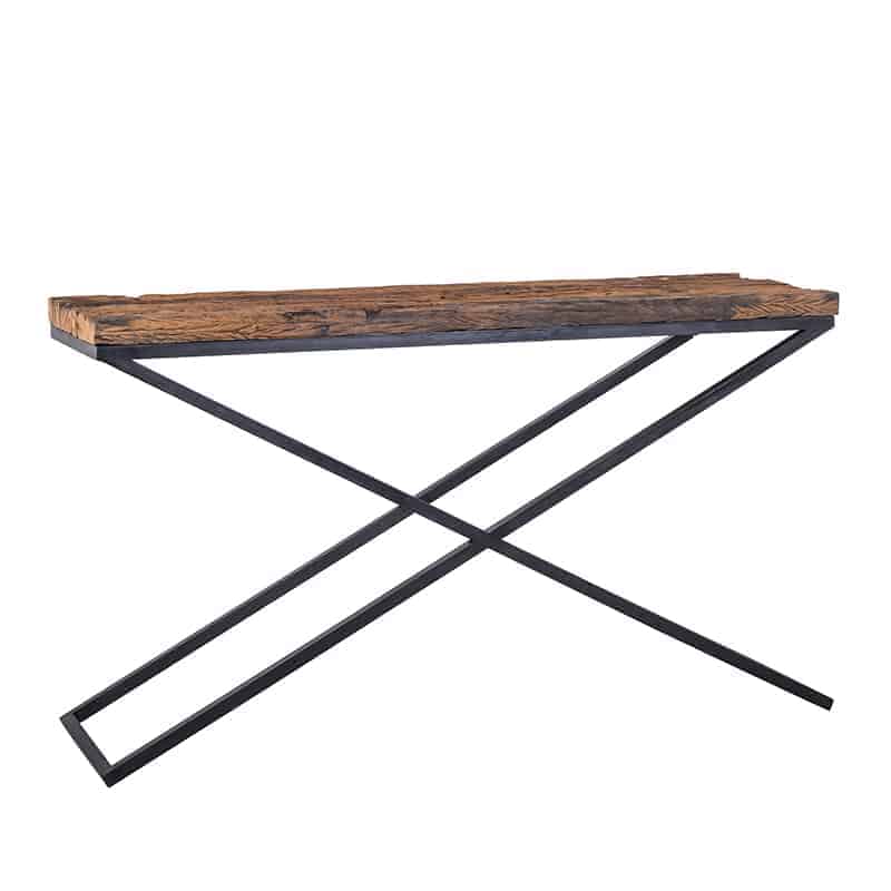 Karmal Eco Wood Black Console Table