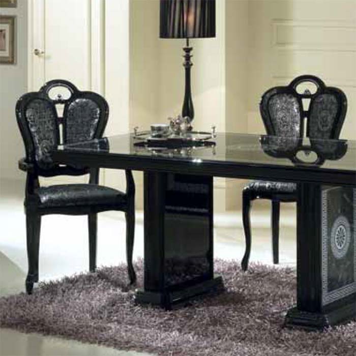 Vittorio Giglio White & Silver Dining Chair