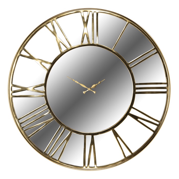 Greig Gold Roman Numeral Clock