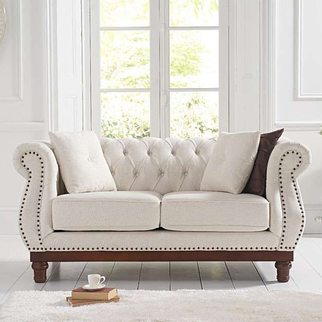 Highgrove 2 Seater Ivory Linen Sofa