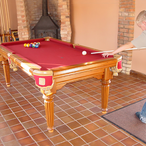 Vienna 6ft Solid Hardwood Pool Entertainment Dining Table