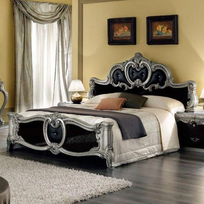 Bellissima Black & Silver Bedroom Set