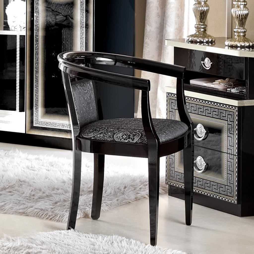 Medusa Black Dressing Table Chair