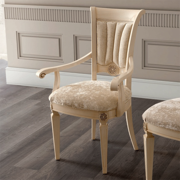 Medusa Ivory Carver Dining Chair