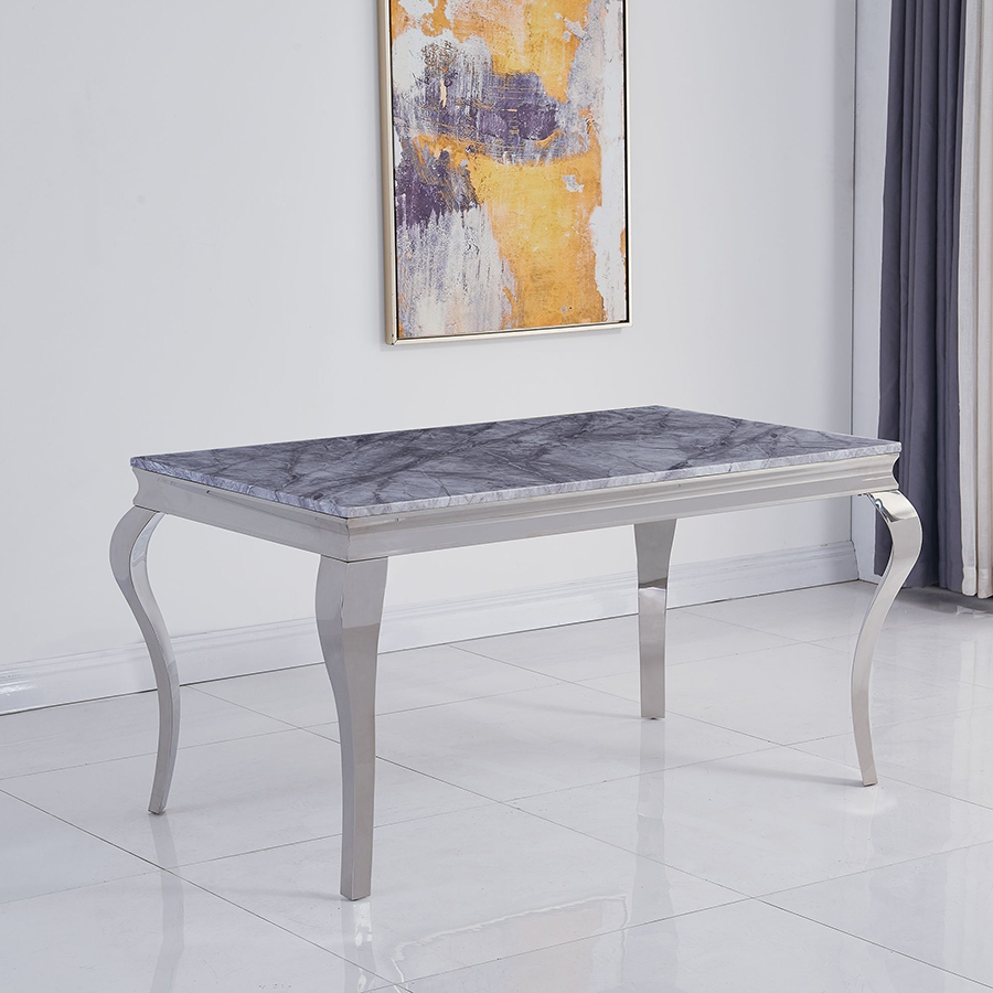 Liyana Grey 1.6m Marble Dining Table