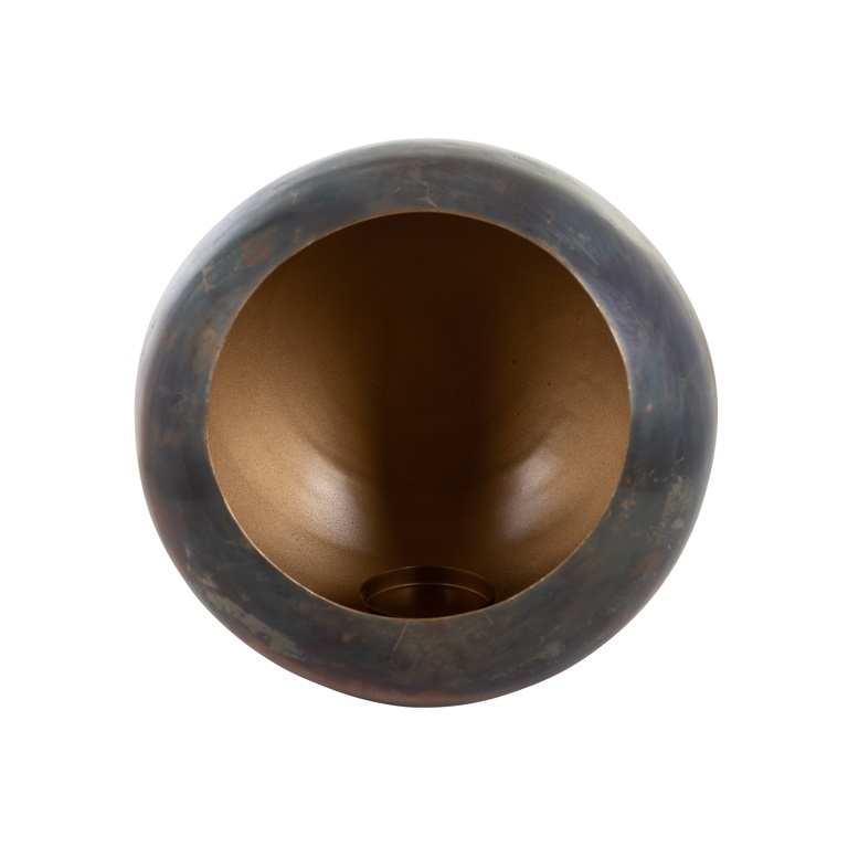 Catia Small Bronze Candle Holder