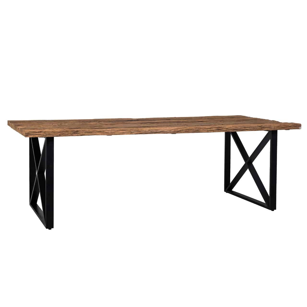 Karmal 2m Eco Wood Black Dining Table