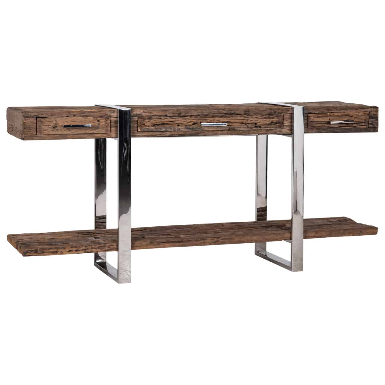 Karmal Eco Wood Silver Console Table