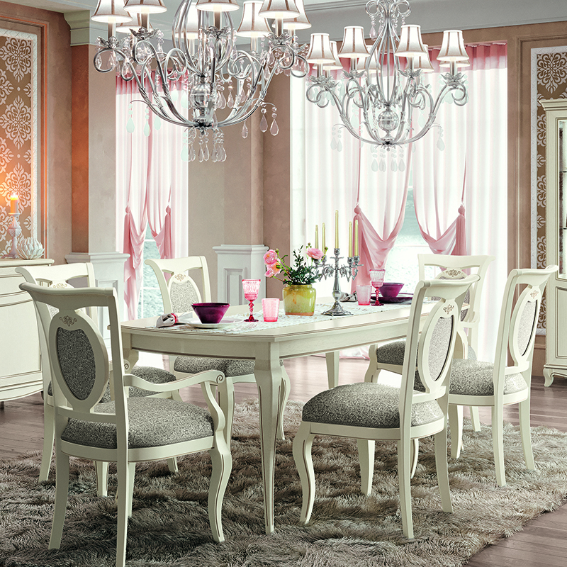 Fabrina Ivory Ash 2m - 2.9m Extending Dining Table