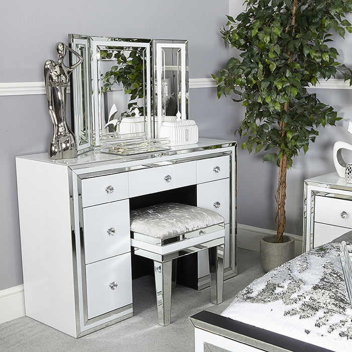 Dressing Tables Mirrors Stools, Glass Mirror Vanity Table