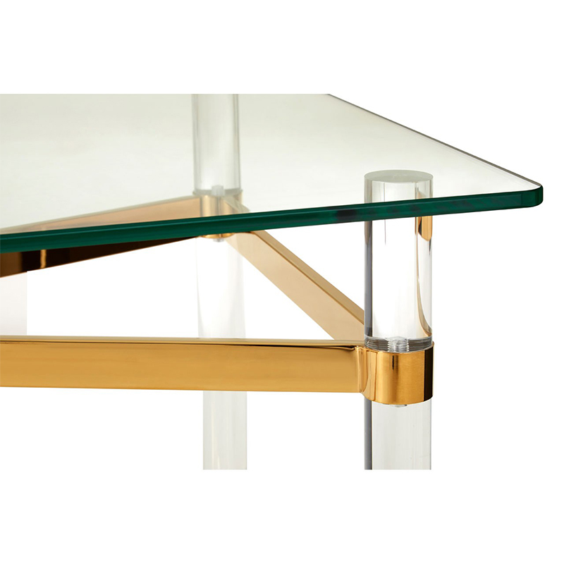 Cramer Glass Gold Coffee Table