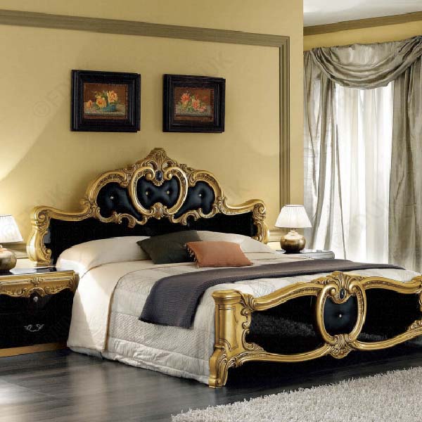 Bellissima Black & Gold Bedroom Set