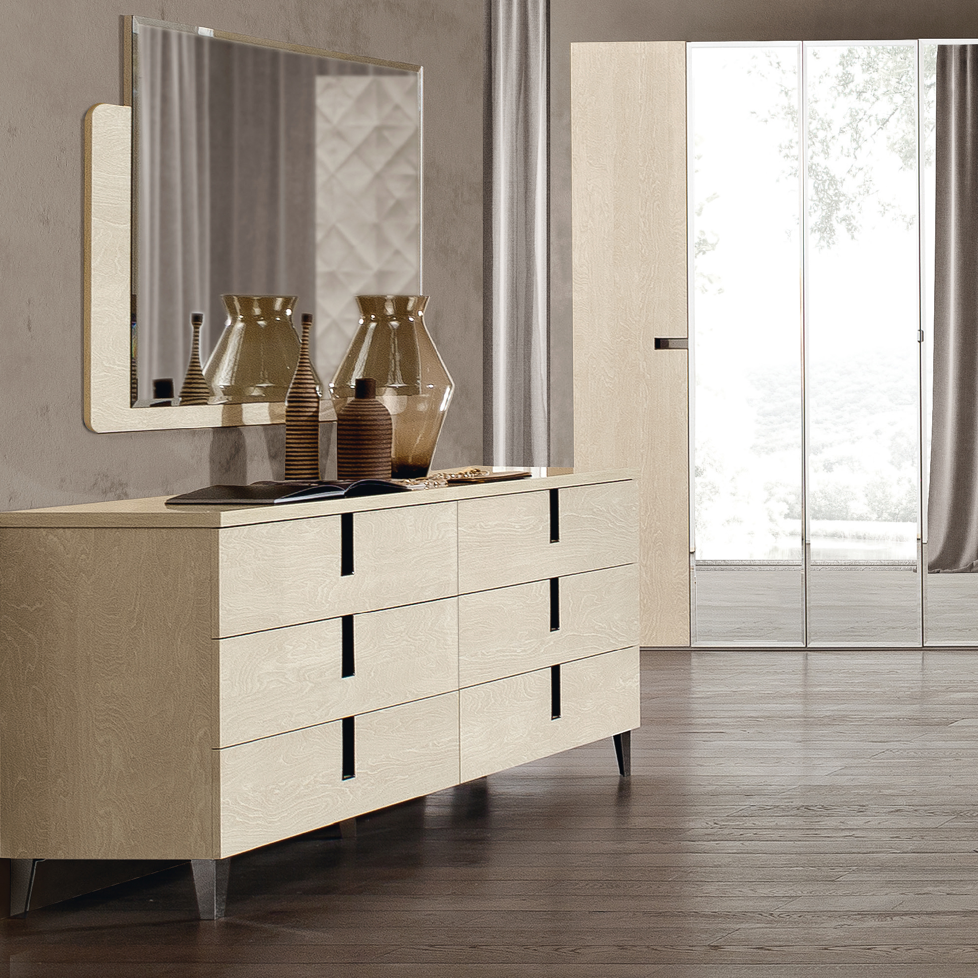 Abrianna Ivory Birch Large Chest of Drawers