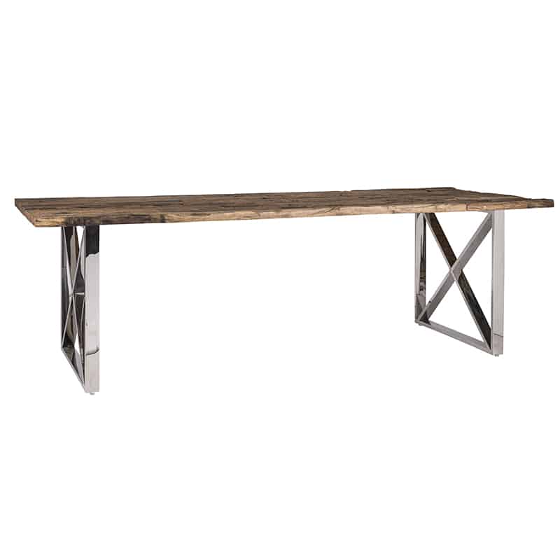Karmal 1.8m Eco Wood Silver Dining Table