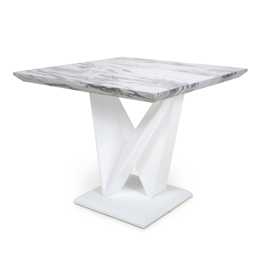 Serena Grey Marble 0.9m Dining Table