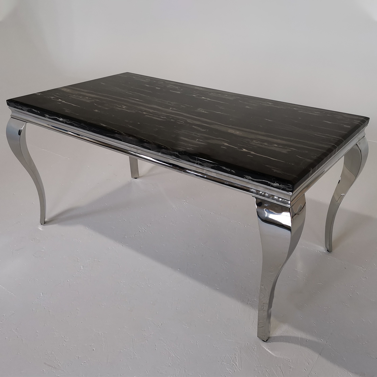 Liyana Black 1.6m Marble Dining Table