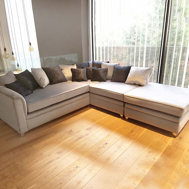 Brooks Cambio Modular Bespoke Corner Sofa & Footstool